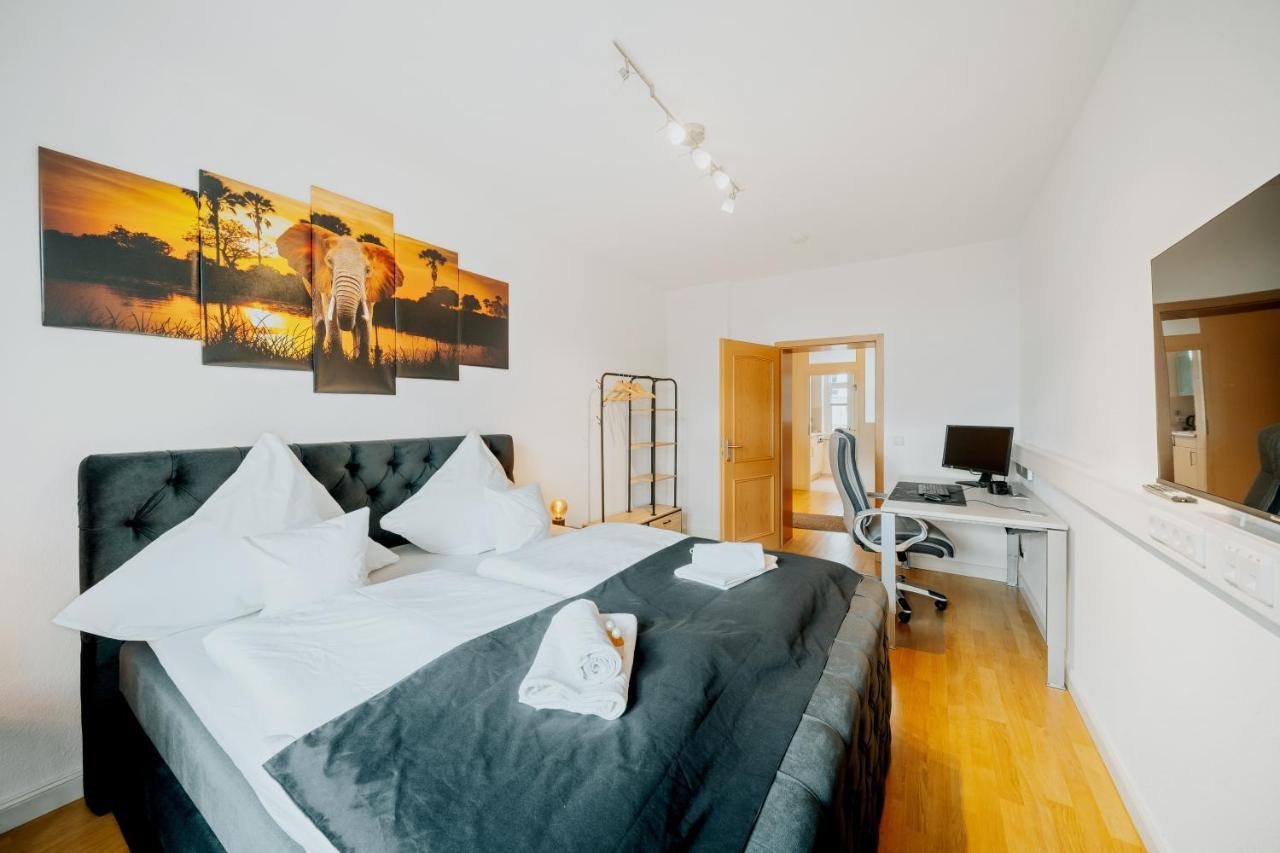 Blissplace 3 Zi Premium Apartment Nahe Getec Arena Mit Kingsize Betten Und Balkon Magdeburg Ngoại thất bức ảnh