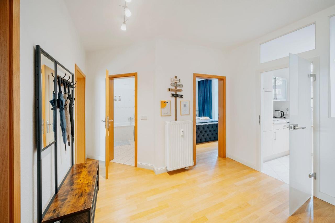 Blissplace 3 Zi Premium Apartment Nahe Getec Arena Mit Kingsize Betten Und Balkon Magdeburg Ngoại thất bức ảnh